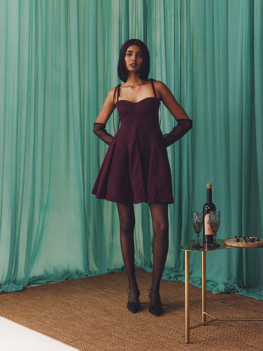 St. Tropez Dress: Maroon