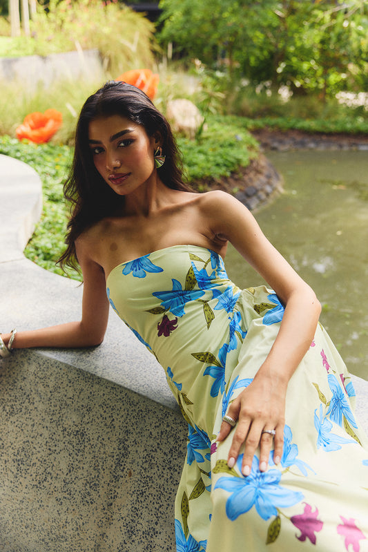 Blue Lily Dress (Without Cape)