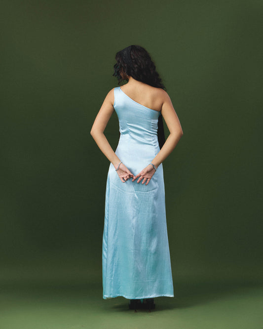 Kusha baby blue maxi dress