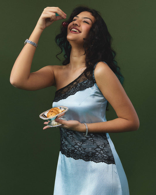 Deeksha baby blue maxi dress