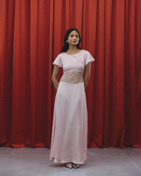 Shanaya pink maxi dress