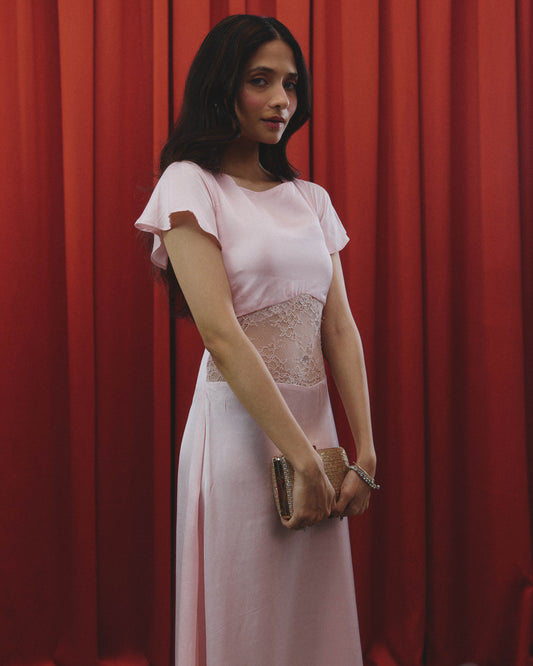 Shanaya pink maxi dress