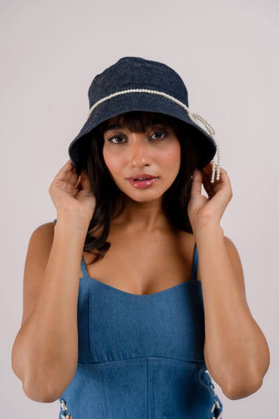 Denim bucket hat