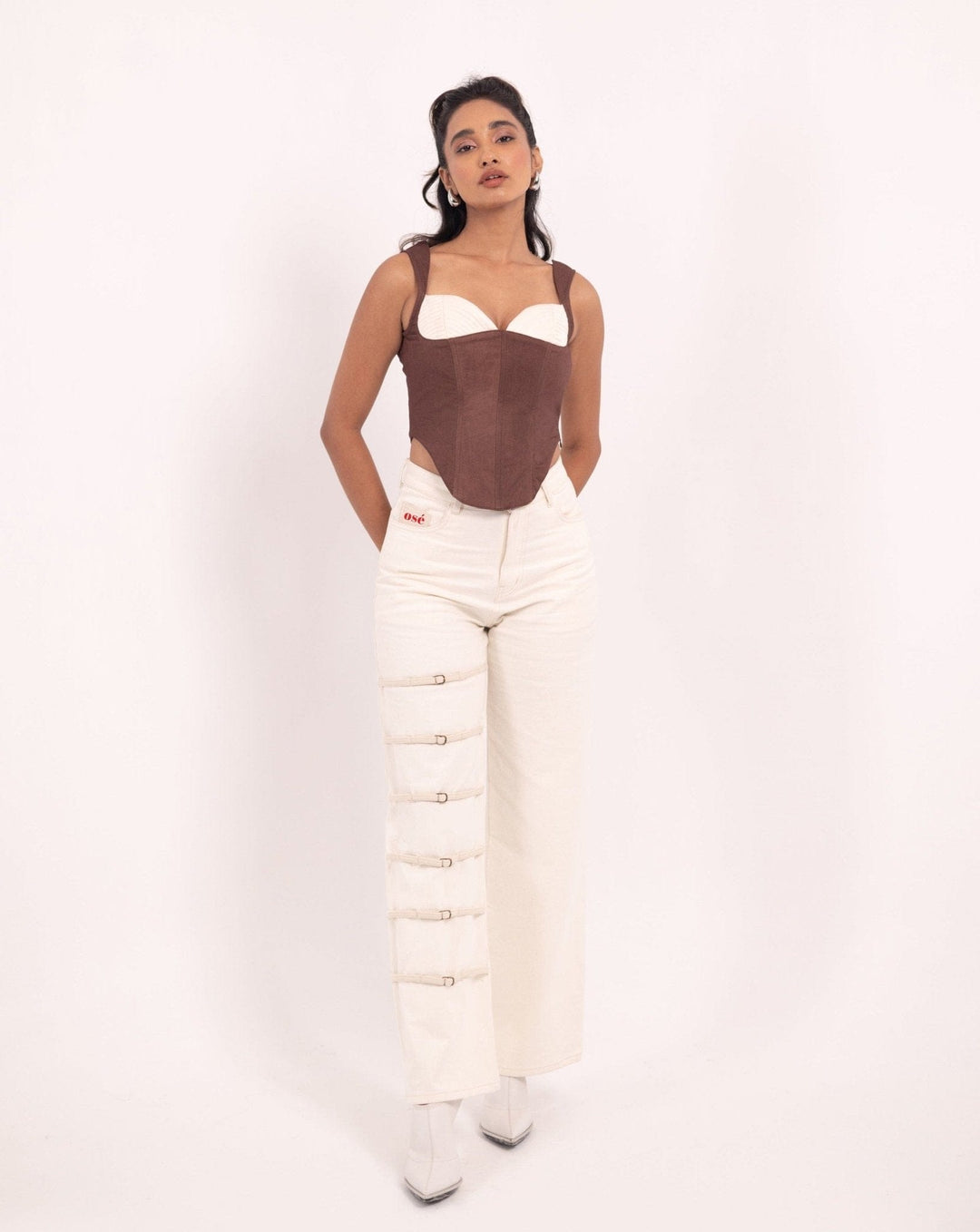 Ivory buckle pants - Osé Studios