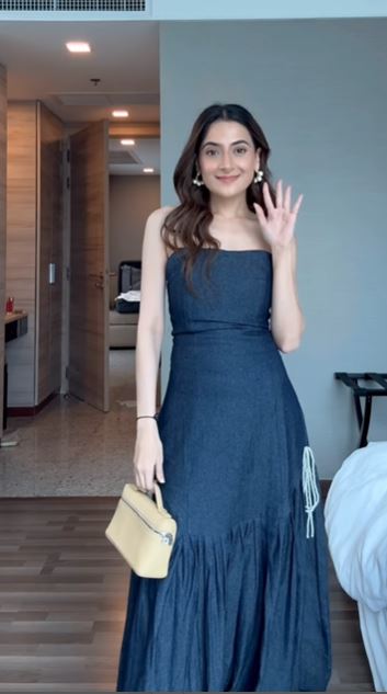 Itika Arora in Blue horizon dress